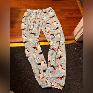 Women's Dog Print Pajama Pants size small crucci